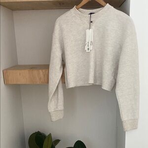 Zara Off-White Women's Crew Neck Sweater